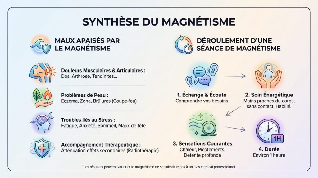 Magnétisme : L'énergie vitale transmise lors d'une séance de magnétisme possède cinq propriétés fondamentales, symbolisées par les cinq pointes d'une étoile.