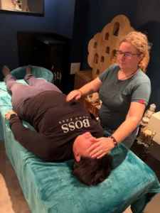 Caroline METIER - la position des main : protocole standard sur différentes zones